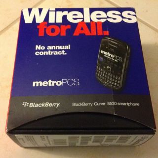 Blackberry Curve 8530 Black Metro Pcs Smartphone