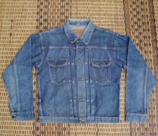 1940s 11MJ Wrangler Blue Bell Sanforized Jeans Jacket Selvage 