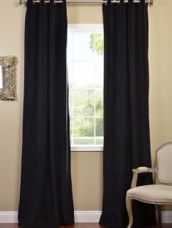 warm black grommet velvet blackout curtains drapes luxurious 