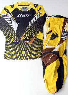 THOR MOTOCROSS bmx yellow Black racing Jersey XXS Pants 18 3 4 Combo 