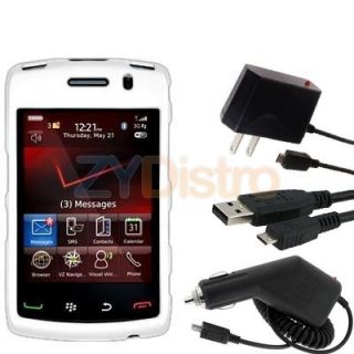 White Hard Case Accessories for Blackberry Storm 2 9550