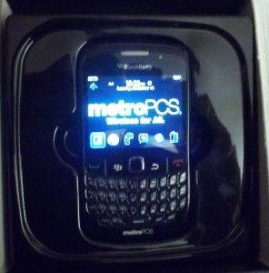 BlackBerry Curve 8530   Black (Metro PCS) Smartphone Handset Only & SD 