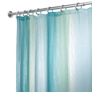 interdesign ombre print shower curtain blue green