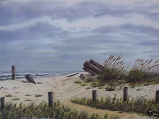 Print from A Watercolor Beach Path Signed and Numbered