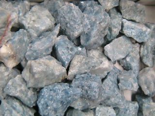  Polished Blue Calcite Rock Stone