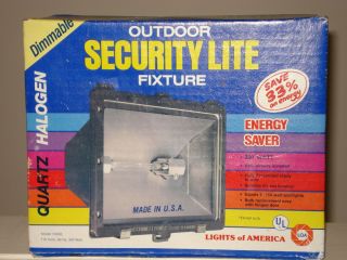 QUARTZ HALOGEN OUTDOOR SECURITY LITE MODEL 3030 LIGHT FIXTURE 300 WATT 