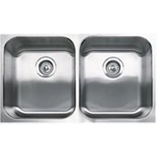 Blanco 440258 Kitchen Sink 2 Bowl Undermount Stainless Steel