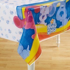    HTF BLUES CLUES TABLECOVER Vintage Childrens Birthday Party Supplies