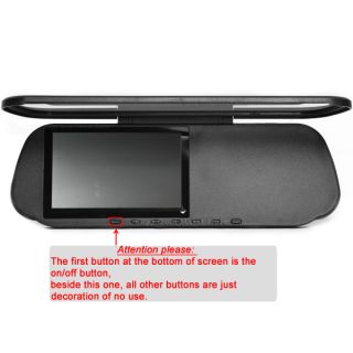   Touchscreen Rearview Mirror Bluetooth Truck GPS +20M Rear Wired Camera