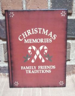 Prim Blank Christmas Journal Recipe Book 168 Lined Pages CHRISTMAS 
