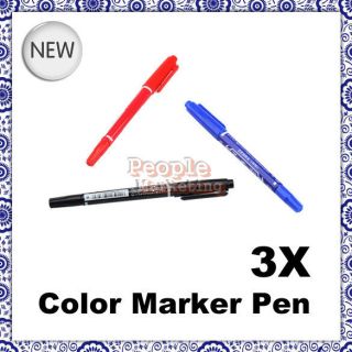 3X CD R DVD R Blank Media Disc 3 Color Marker Pen P