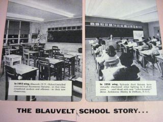Blauvelt School New York w Sylvania Lighting Lankenau Hospital 1957 Ad 