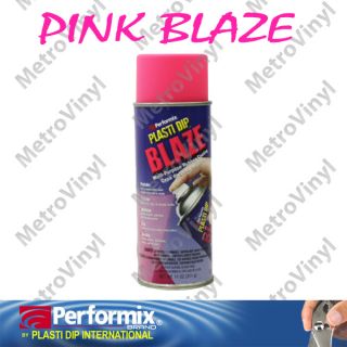 New Color Plasti DIP Fluorescent Pink Blaze 11oz Aerosol Spray Rubber 