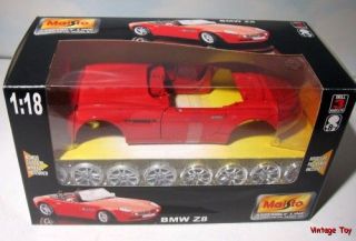 BMW Z8 Roadster 1 18 Assembly Line 2001 Body Shop Diecast Model Kit 