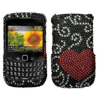 Blackberry 9330 9300 8530 8520 Curve 3G Bling Rhinestones Case Cover 