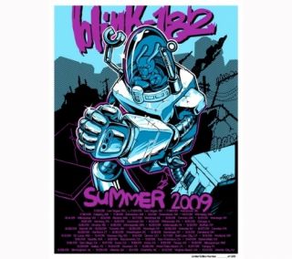 Blink 182 MAXX242 Limited Edition Tour Poster 2009