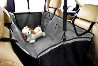 Dog Car Seat Cover Backseat Hammock Waterproof Grey Double Material 