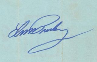 Elvis Presley 1969 Signed Boarding Pass Autographed Autograph 