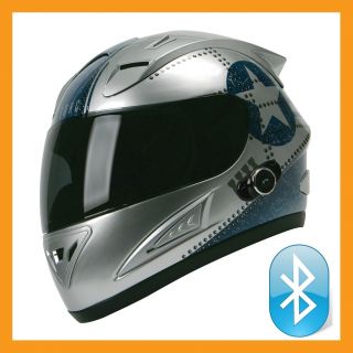 Torc Prodity T10B Full Face Bluetooth Blinc Motorcycle Helmet Fighter 