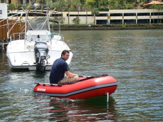 Sale 8 6 Saturn Inflatable Boat with Aluminum Slated Floor SS260R Red 