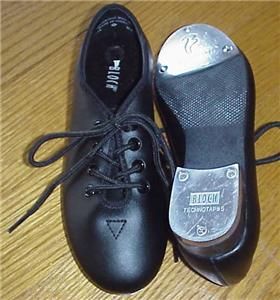 bloch black lace up tap shoes 13 narrow