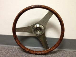  13" Woodgrain Boat Steering Wheel