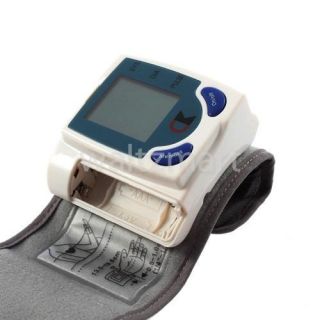 Digital LCD Wrist Arm Blood Pressure Monitor Heart Beat Rate Pulse 