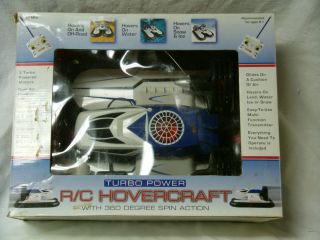 RC Hovercraft Air Powered Boat In Box new Batteries Excellent Working 