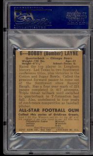 1948 Leaf Football Bobby Layne Rookie 6 PSA 4 VGEX PWCC