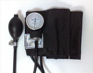 Blood Pressure Monitor Stethoscope Adult Cuff Aneroid Sphygmomanometer 