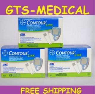 Bayer Contour Blood Glucose 100 Test Strips Shipping Free