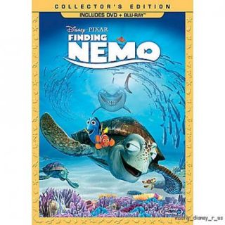 New Disney Pixar Finding Nemo Blu Ray and DVD 3 Disc Set Dory Squirt 