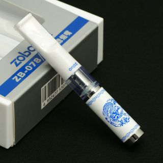   Double Filtering Blue White Porcelain Cigarette Holder ZB 078