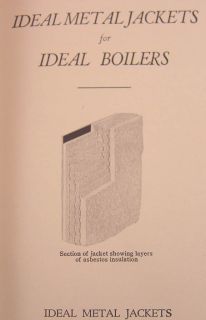American Radiator Catalog Ideal Boiler Asbestos Cement