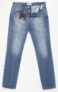  New $325 Borrelli Denim Blue Jeans 34 50