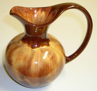 Blue Mountain Pottery Harvest Gold Brown One Handled Jug Condition 