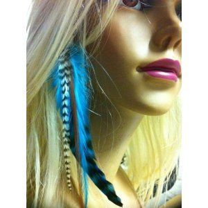 in Length Indian Blue Wide Fluffy Feathers for Hair Extension 