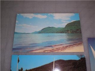 lot of 4 vintage postcards lake george ny
