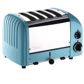 The NewGen Dualit Toaster features an insulated stainless steel body 