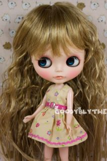 Goodyblythe Hair Wig for 12 Blythe Doll Blond Curve Cute W285