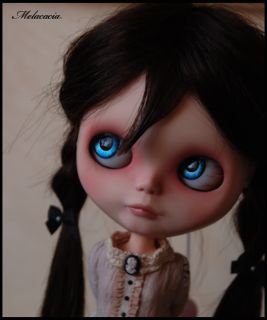 OOAK Human Hair Custom Blythe Art Doll by Melacacia