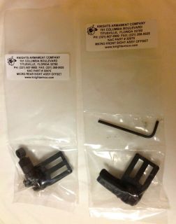 Knights Armament 45 Degree Offset Micro Front and Rear Sight Set (NEW 