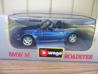 Burago 1996 BMW M Roadster Blue Die Cast Car Diamonds 1 18 Excel Scale 