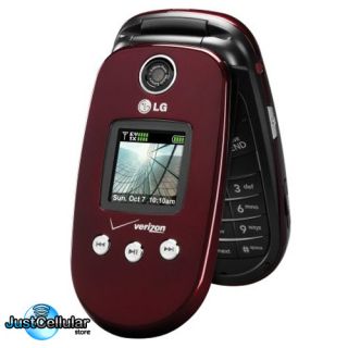 New LG VX8350 Red Verizon Page Plus Bluetooth GPS Camera Cell Phone No 