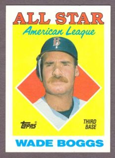 Wade Boggs 1988 Topps All Star 388 EX