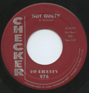 RARE R B 45 Bo Diddley not Guilty Checker 976 Listen VG