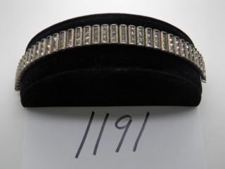 Vintage Jewelry Bracelet Catamore Sterling Rhinestones 1191