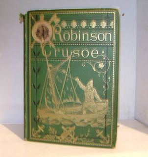  Robinson Crusoe Daniel Defoe 1800’s Illustrated