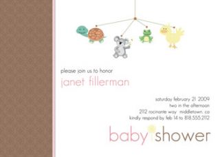 Baby Shower or Bridal Invites Invitations Pink Brown Polka Dots Free 