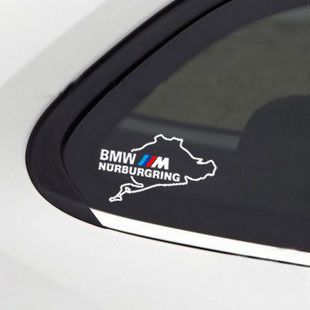 BMW M NURBURGRING M3 M5 M6 325 328 540 Window Decal sticker emblem 